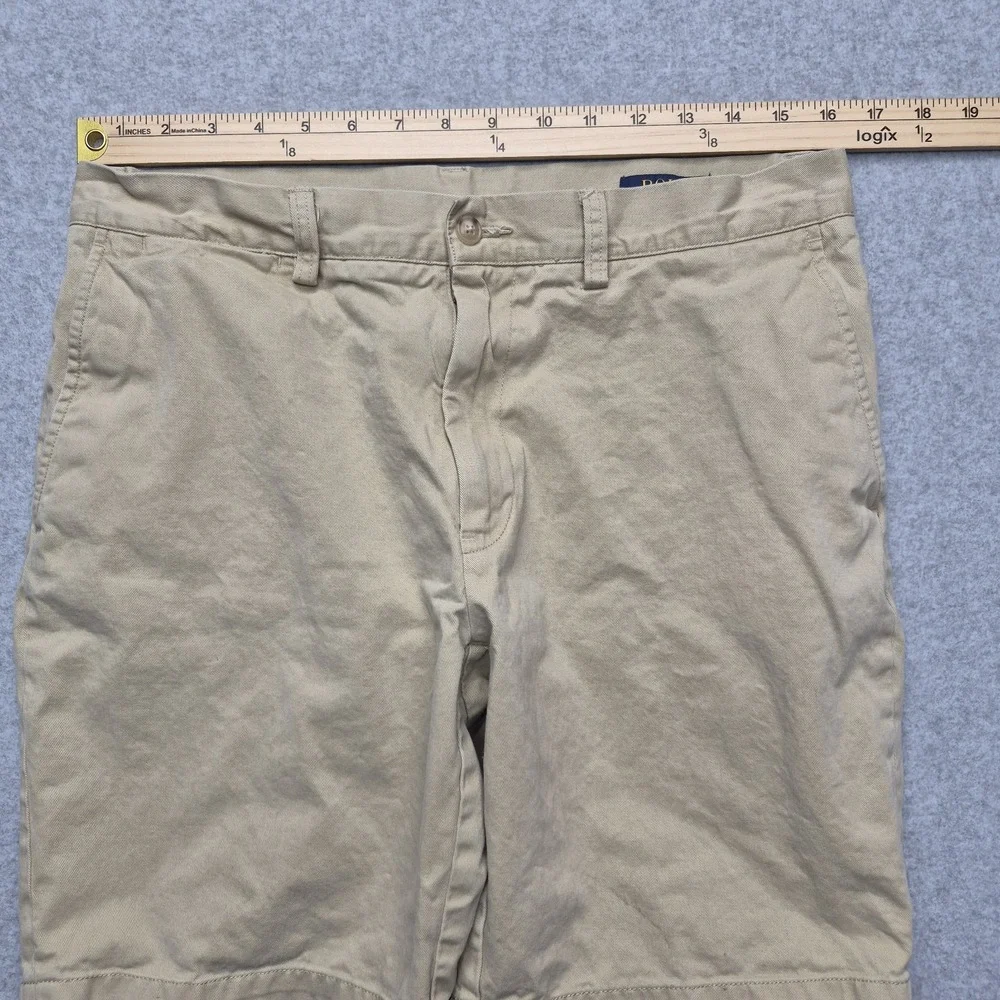 Polo Ralph Lauren Shorts Mens 33 Classic Fit Khaki Beige Flat Front Chino Preppy
